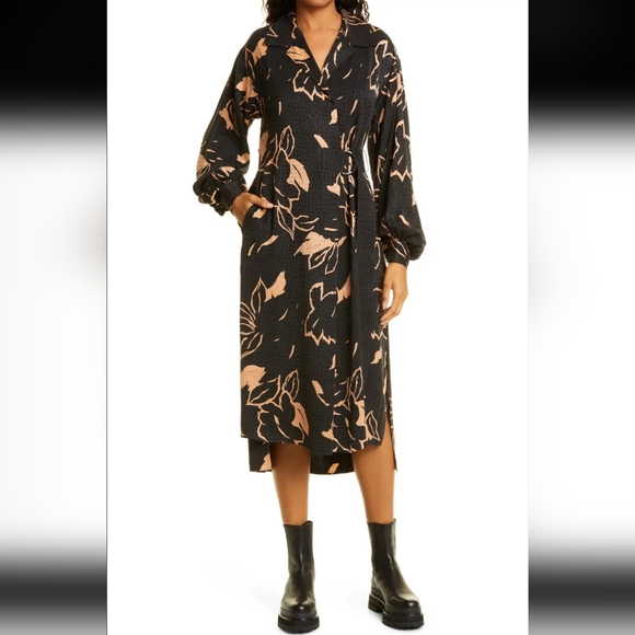 Ted Baker Dresses & Skirts - Ted Baker London Diaanna Integral Belted Floral Wrap Dress Women's Size 3